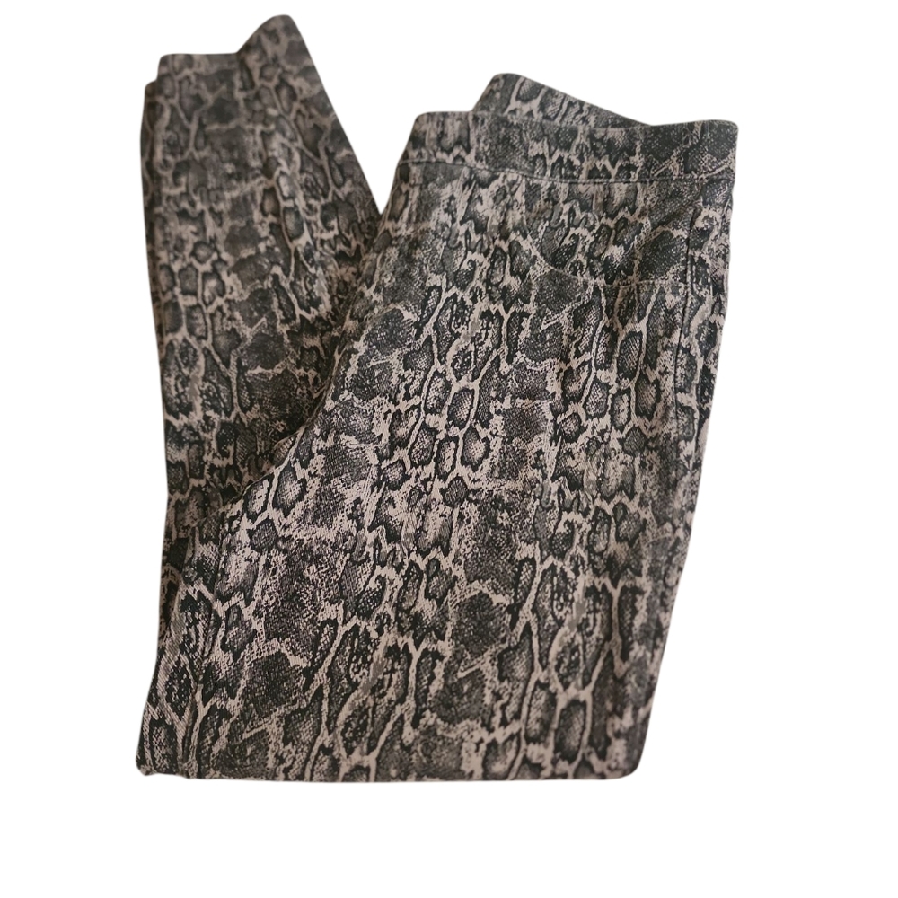 Snakeskin Print Spanx Shapewear Slimming Nwot Sz Xl Leggings Stretch